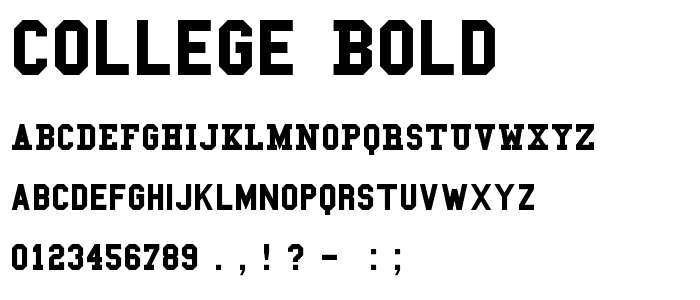 College Bold police